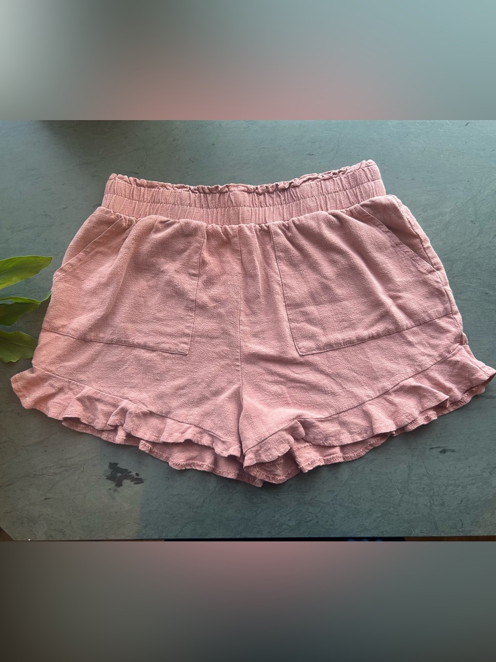 Blush Ruffle Shorts